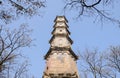 Ancient Kuixing Pavilion built in Qing dynasty1790 in blue sky Royalty Free Stock Photo