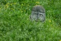 Ancient kurgan stelae in the Khortytsia isalnd, Zaporizhia, Ukraine