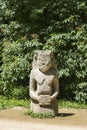 Ancient kurgan stelae in the zoological garden of the National Reserve Askania-Nova, Ukraine, stone babas