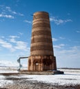 Ancient Kyrgyz Burana tower Royalty Free Stock Photo