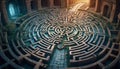 Ancient Labyrinth Garden Royalty Free Stock Photo