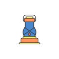 ancient lamp colored icon. Element of wild west icon for mobile concept and web apps. Cartoon ancient lamp icon can be used for we