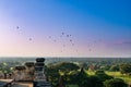 Ancient Land of Bagan view from the top of Shwesandaw Pagoda