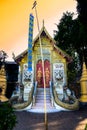 Ancient Lanna Style Church in Ket Karam Temple