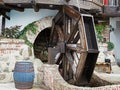 Ancient large water wooden mill