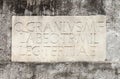 Ancient latin inscription