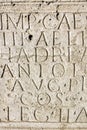 Ancient script in Aquincum Royalty Free Stock Photo