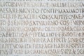Ancient latin words carved on stone, Pisa