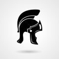 Ancient legionnaire helmet icon logo