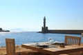 Ancient lighthouse, Chania Crete Royalty Free Stock Photo