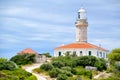 Ancient lighthouse Struga on Lastovo island. Royalty Free Stock Photo