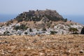 Ancient Lindos on Rhodes Royalty Free Stock Photo