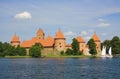 Ancient Lithuanian castle Trakai Royalty Free Stock Photo