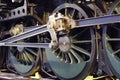 Ancient locomotive wheel Royalty Free Stock Photo