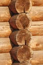 Ancient log house detail Royalty Free Stock Photo