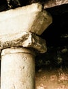 Ancient lonic column. Ochrid City, Macedonia Royalty Free Stock Photo