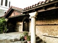 Ancient lonic column. Ohrid City, Macedonia.