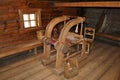 Ancient loom for fabric manufacturing