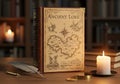 Ancient lore book display Royalty Free Stock Photo