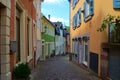 Narrow street and Ancient luxury architecture of Baden-Baden in Germany