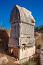 The ancient Lycian tombs in Patara