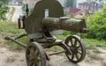 The ancient machine gun system of Old Maxim