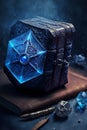 Ancient magical book of crystal