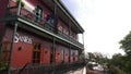 Ancient mansion functioning as restaurant in Barranco beatnik district of Lima