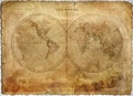 Ancient map Royalty Free Stock Photo