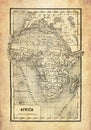 Ancient map of African continent