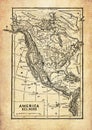 Ancient map of North America