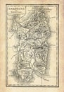 Ancient map of Sardinia island Royalty Free Stock Photo