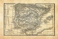 Ancient maps of Spain country Royalty Free Stock Photo