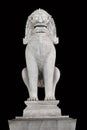 Ancient marble lion statue Royalty Free Stock Photo