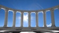 Ancient marble pillars Royalty Free Stock Photo