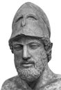 Ancient marble portrait bust of Pericles Royalty Free Stock Photo
