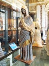 Ancient Marble Statue, Robed Female, Louvre Museum, Paris, France