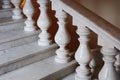 Ancient marmoreal stairs with balusters