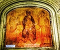 Mary Jesus Fresco Paul's House Santa Maria Church Rome Italy Royalty Free Stock Photo