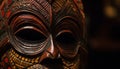 Ancient mask of indigenous culture, a beautiful souvenir from Africa generated by AI