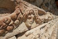 Ancient Mask Relief in Aphrodisias Ancient City in Aydin, Turkiye Royalty Free Stock Photo