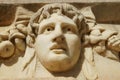 Ancient Mask Relief in Aphrodisias Ancient City in Aydin, Turkiye Royalty Free Stock Photo