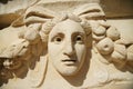 Ancient Mask Relief in Aphrodisias Ancient City in Aydin, Turkiye Royalty Free Stock Photo