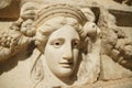 Ancient Mask Relief in Aphrodisias Ancient City in Aydin, Turkiye Royalty Free Stock Photo