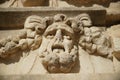 Ancient Mask Relief in Aphrodisias Ancient City in Aydin, Turkiye Royalty Free Stock Photo