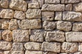 Ancient masonry of limestone abstract texture