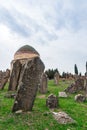 Ancient mausoleum and cemetery, Yeddi Gumbez komplex , Shamak Royalty Free Stock Photo