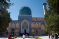 Ancient mausoleum, decorated with mosaics, Gur-Emir, Amir Temur in Samarkand, Uzbekistan, in summer. 30.04.2019 Royalty Free Stock Photo