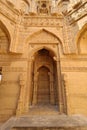 Ancient mausoleum and tombs at Makli Hill in Thatta, Pakistan. Necropolis, graveyard