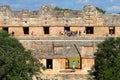 Mayan pyramids in Uxmal near merida yucatan mexico XXXV